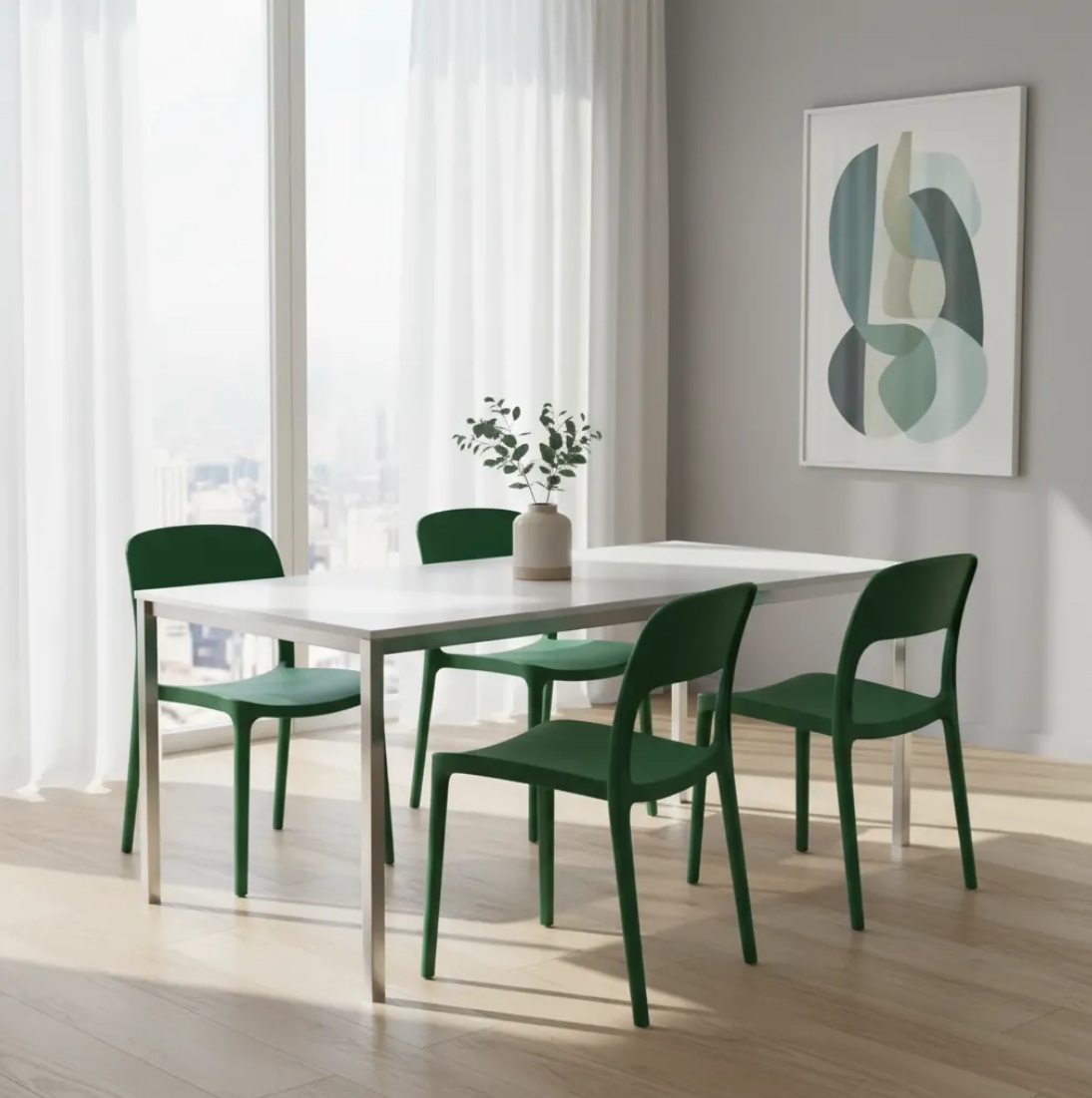 Silla Plástica Kit X 4